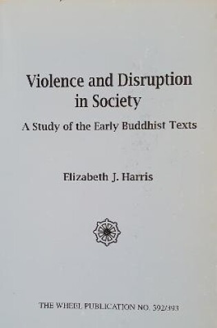 Cover of Violence and Disruption in Society