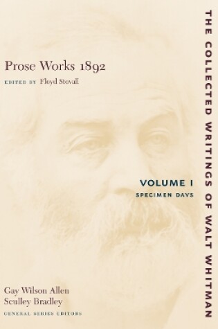 Cover of Prose Works 1892: Volume I