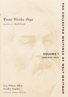 Cover of Prose Works 1892: Volume I