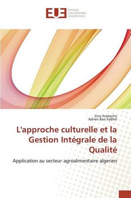 Book cover for L'Approche Culturelle Et La Gestion Integrale de la Qualite