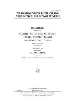 Cover of The founding father's papers