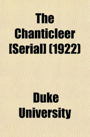 Cover of The Chanticleer [Serial] (1922)