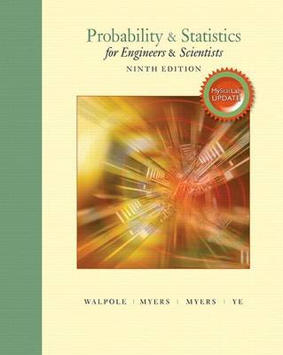 Book cover for Probability & Statistics for Engineers & Scientists, Mylab Statistics Update with Mylab Statistics Plus Pearson Etext -- Access Card Package