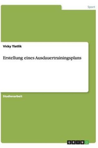 Cover of Erstellung eines Ausdauertrainingsplans