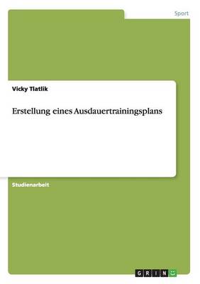 Book cover for Erstellung eines Ausdauertrainingsplans