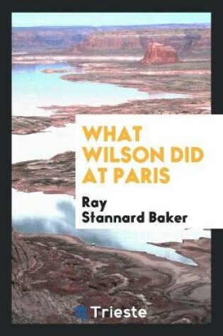 Cover of What Wilson Did at Paris