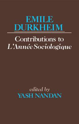 Book cover for Contributions to L'Annee Sociologique