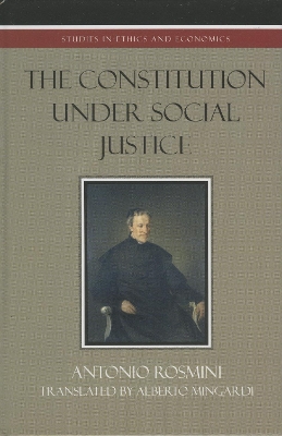 Cover of The Constitution Under Social Justice