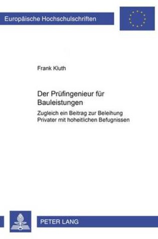 Cover of Der Pruefingenieur Fuer Bauleistungen