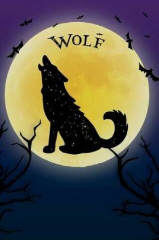 Cover of Wolf Notebook Halloween Journal