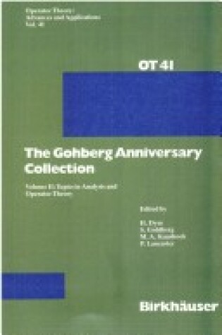 Cover of Gohberg Anniversary Collection, the Volume II