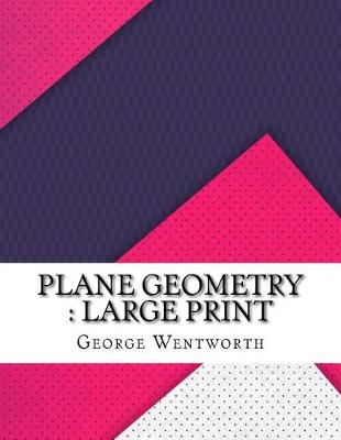 Book cover for Plane Geometry