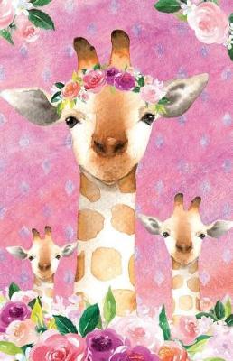 Book cover for Bullet Journal for Animal Lovers Giraffes in Flowers 2