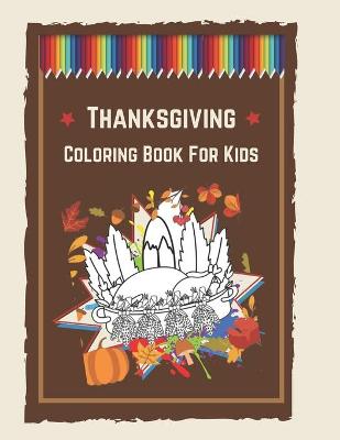 Book cover for Thanksgiving Coloring Book for Kids