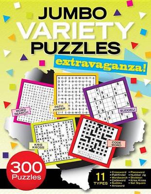 Book cover for Jumbo Variety Puzzles Extravaganza!