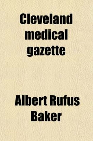 Cover of Cleveland Medical Gazette (Volume 8 (1892-1893))