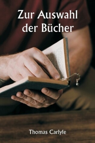 Cover of Zur Auswahl der B�cher