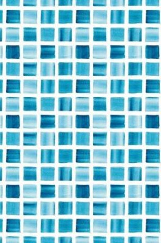 Cover of Mosaic Blue Tile Notebook - Wide Ruled