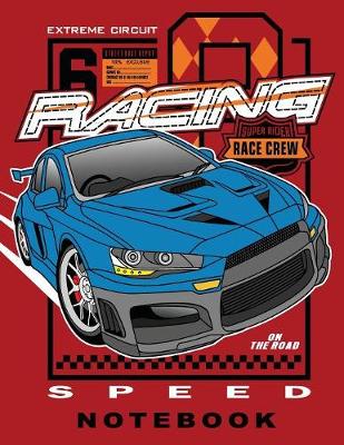 Book cover for Extreme Circuit Racing 8."5 x 11" Notebook