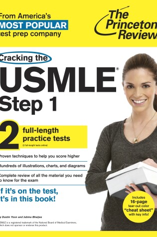 Cover of Cracking the USMLE Step 1, with 2 Practice Tests