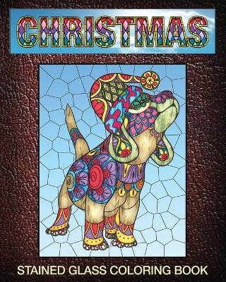 Book cover for Christmas Stained Glass Coloring Book