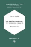 Book cover for Die Theorie Der Gruppen Von Endlicher Ordnung