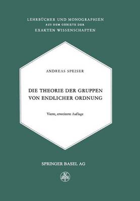 Cover of Die Theorie Der Gruppen Von Endlicher Ordnung