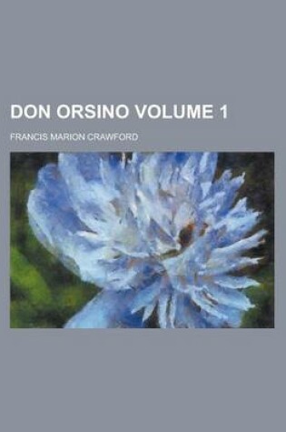Cover of Don Orsino Volume 1