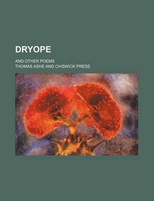 Book cover for Dryope; And Other Poems