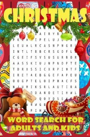 Cover of Christmas Word Search for Adults and Kids