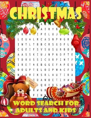 Book cover for Christmas Word Search for Adults and Kids