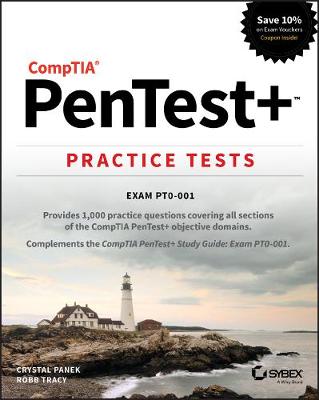 Book cover for CompTIA PenTest+ Practice Tests – Exam PT0–001