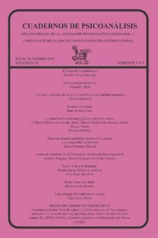 Cover of CUADERNOS DE PSICOANALISIS, julio-diciembre 2019, VOLUMEN LII, numeros 3 y 4