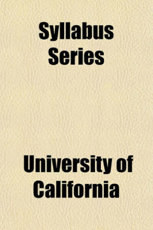 Cover of Syllabus Series (Volume 90)