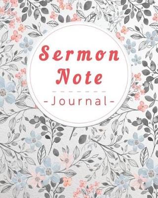 Book cover for Sermon Notes Journal