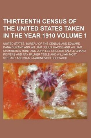 Cover of Thirteenth Census of the United States Taken in the Year 1910 Volume 1