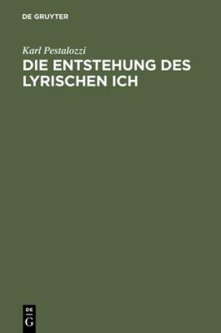 Cover of Die Entstehung Des Lyrischen Ich