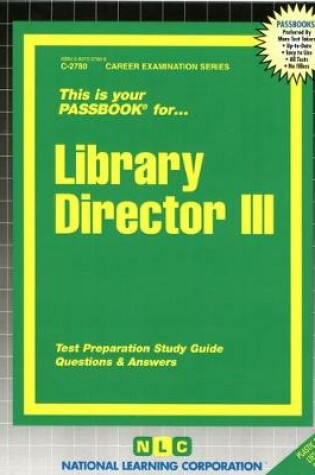 Cover of Library Director III