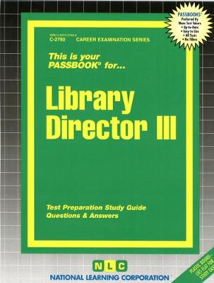 Book cover for Library Director III