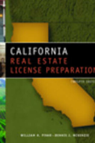 Cover of California Real Estate License Prep