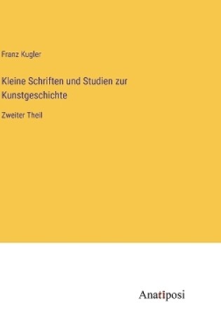 Cover of Kleine Schriften und Studien zur Kunstgeschichte