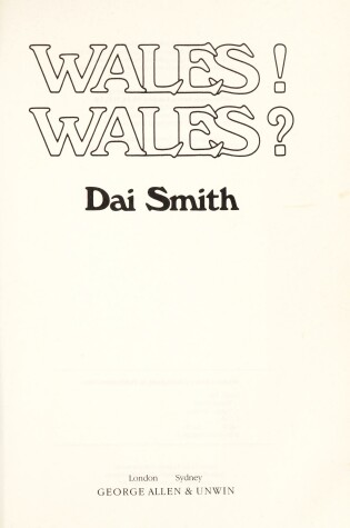 Cover of Wales! Wales?