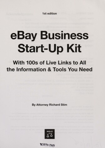 Book cover for eBay Business Start-Up Kit