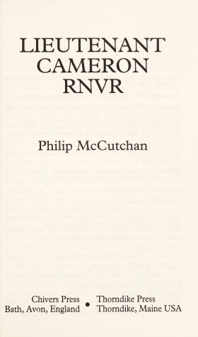 Book cover for Lieutenant Cameron Rnvr