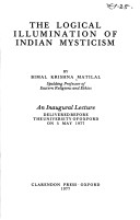 Book cover for Logical Illumination of Indian Mysticism