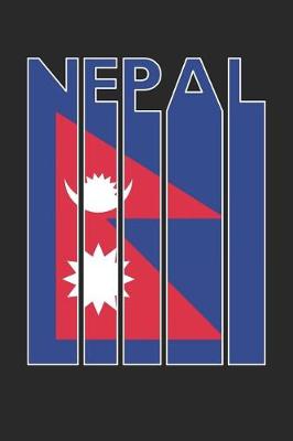 Book cover for Vintage Nepal Notebook - Retro Nepal Planner - Nepalese Flag Diary - Nepal Travel Journal