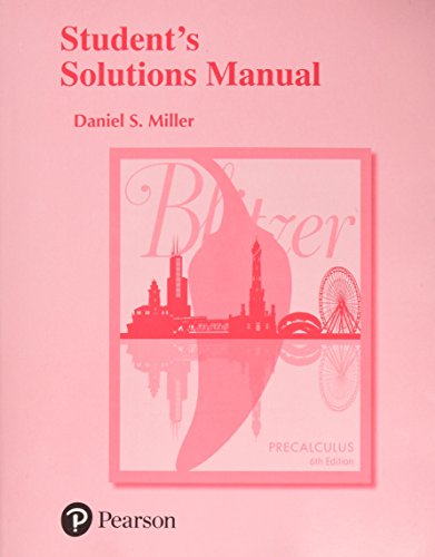 Book cover for Student's Solutions Manual for Precalculus