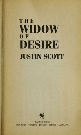 Book cover for The Widow of Desire