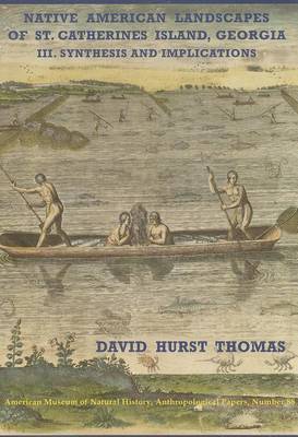 Book cover for Native American Landscapes of St. Catherines Island, Georgia