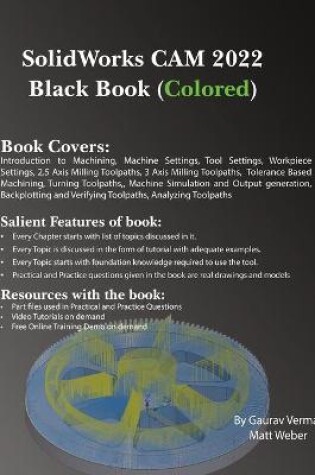Cover of SolidWorks CAM 2022 Black Book (Colored)